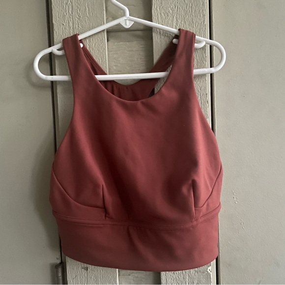 Lululemon Wunder Train Longline sports Bra Medium Support C/D Cup Date Brown 4 - Picture 3 of 9